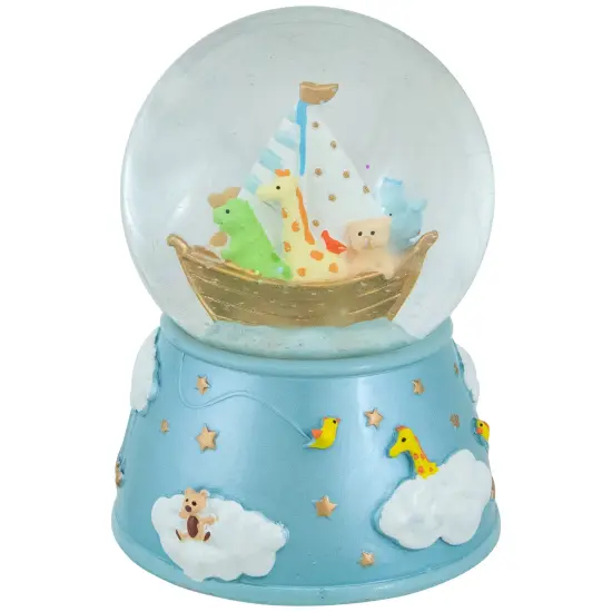 Northlight 5" Children's Blue Sleepy Time Musical Snow Globe {4}