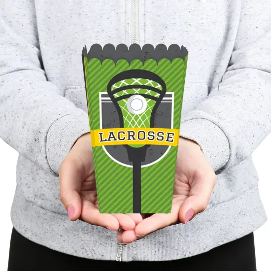 Big Dot of Happiness Lax to the Max Lacrosse Party Favor Popcorn Treat Boxes Set of 12 {6}