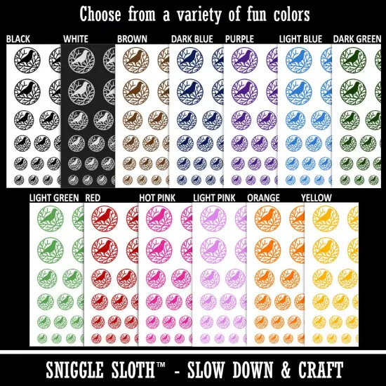 Crow Raven Branches Temporary Tattoo Water Resistant Fake Body Art Set Collection Dark Green {2}