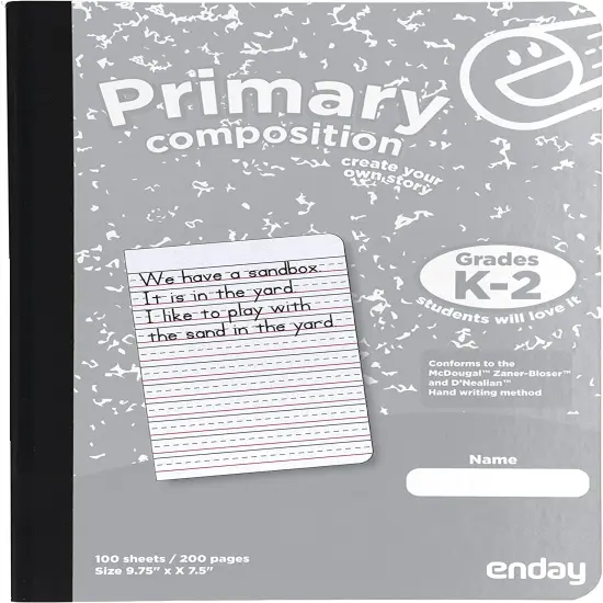 Enday 100 Ct. Primary Composition Book Green {3}