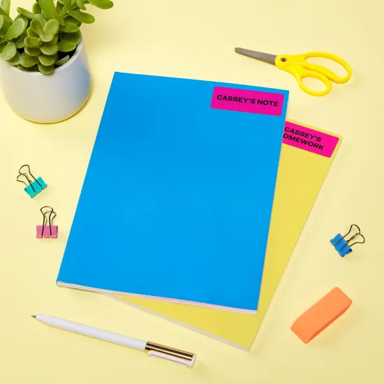 Avery Neon Address Labels with Sure Feed for Laser Printers, 1" x 2 5/8", 750 Pink Labels (5970) {6}