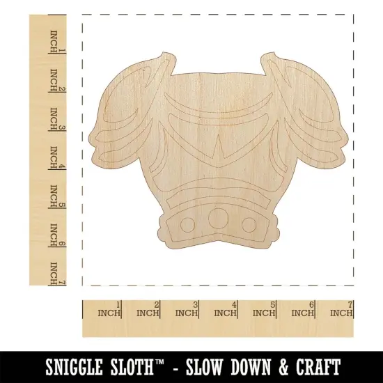 Fantasy Medieval Plate Armor Unfinished Wood Shape Piece Cutout for DIY Craft Projects {1}