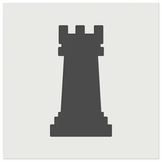 Chess Rook Piece Wall Cookie DIY Craft Reusable Stencil {2}