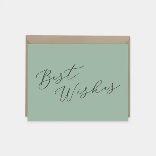 Best Wishes Cards, Calligraphy Card Set, {1}