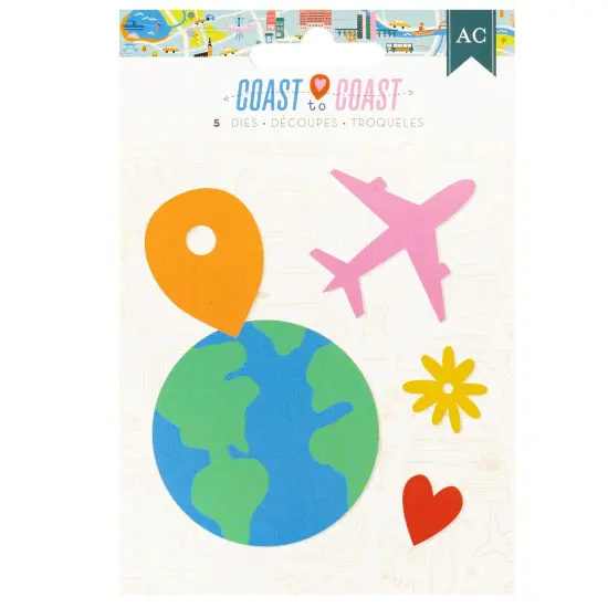 American Crafts Coast-to-Coast Metal Die Set-5/Pkg {1}