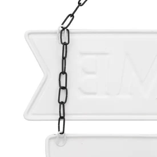 Northlight Americana "Welcome" Metal Wall Sign with Bunting - 19.5" Blue {7}