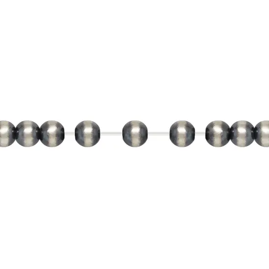 JewelrySupply Sterling Silver Navajo Style Pearl Bead Stretchy Bracelet {3}