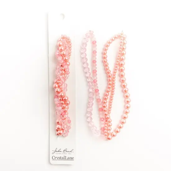 Crystal Lane DIY Waxflower Twisted Glass & Pearls Beads, 5 Strands {2}