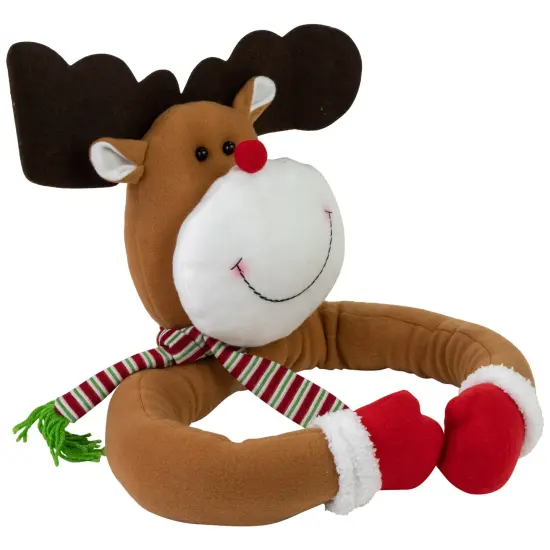Northlight Plush Reindeer Christmas Tree Topper -26" - Unlit Brown {5}
