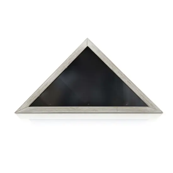 HBCY Creations Rustic Flag Case - SOLID WOOD Military Flag Display Case for 9.5 x 5 American Veteran Burial Flag, Wall Mounted Burial Flag Frame {3}