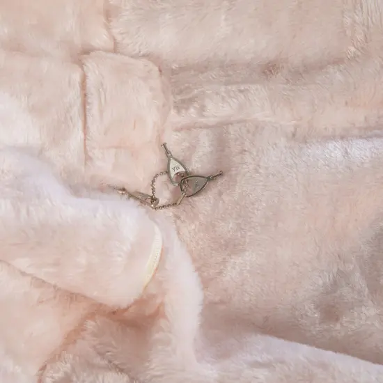 Emma and Oliver Oversized Bean Bag Chair for Kids and Adults Blush Furry {5}