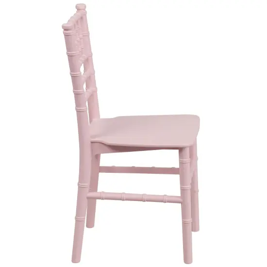 Emma and Oliver 10 Pack Child&rsquo;s All Occasion Resin Chiavari Chair for Home or Home Based Rental Business Pink {6}