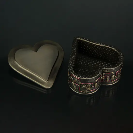 Heart Shaped Steampunk Octopus Trinket / Stash Box {4}