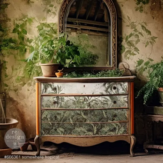 Prima Re-Design A1 Decoupage Fiber-Somewhere Tropical {2}