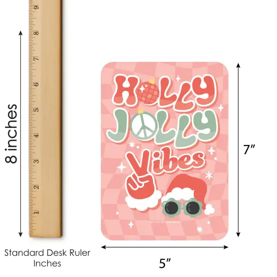 Big Dot of Happiness Groovy Christmas - Bingo Cards and Markers - Pastel Holiday Party Bingo Game - Set of 18 {6}