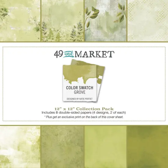 49 And Market Collection Pack 12"X12"-Color Swatch: Grove {1}