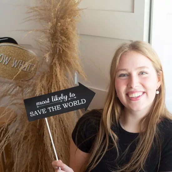 Big Dot of Happiness Gold Graduation Party - 2025 Grad Photo Booth Props Kit - 20 Count {3}