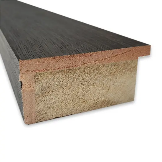 Hardwood Wood Framed Magnetic Board Hardwood Chocolate {3}