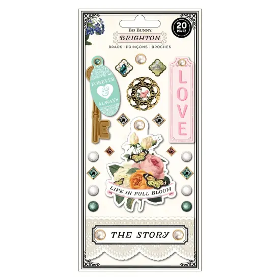 BoBunny Brighton Brads 20/Pkg {1}