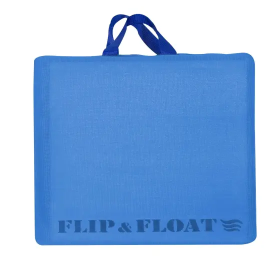 Swim Central Foldable Flip and Float Swimming Pool Lounger Raft - 47" - Blue {7}