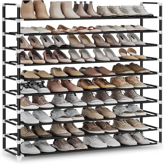 Kitcheniva Shoe Rack Organizer Storage Shelf 10 Tier {1}