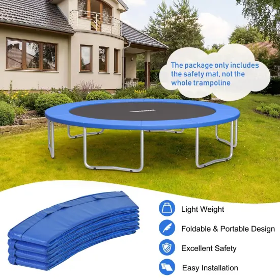 Waterproof and Tear-Resistant Universal Trampoline Safety Pad Spring Cover Navy {2}