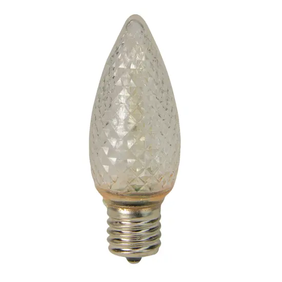 Sienna LED Faceted C9 Christmas Replacement Bulbs - Cool White - Pack of 4 {1}
