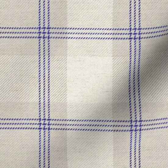 Various Fabrics by the Yard or Fat Quarter Classic Tartan Vintage Style Traditional Beige Brown Blue Soft Custom Printed Fabric by Spoonflower {7}