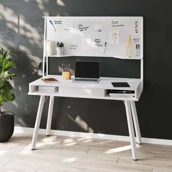 Techni Office Solutions 52.5" White Durable Computer Desk {5}