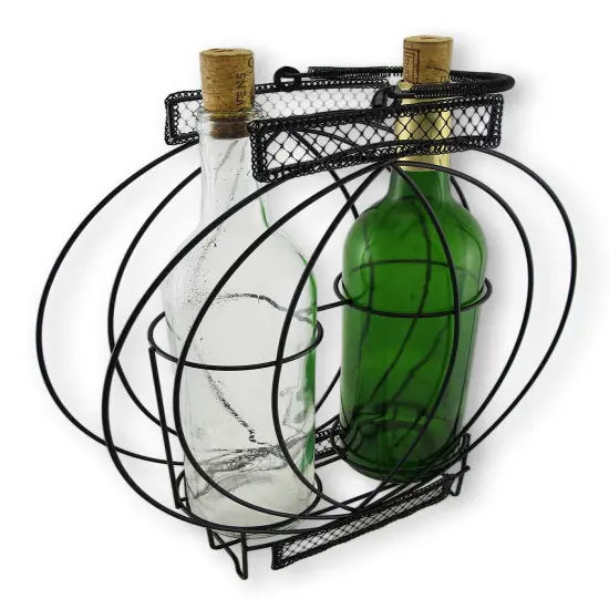 Oval Illusion Double Bottle Holder Display {4}