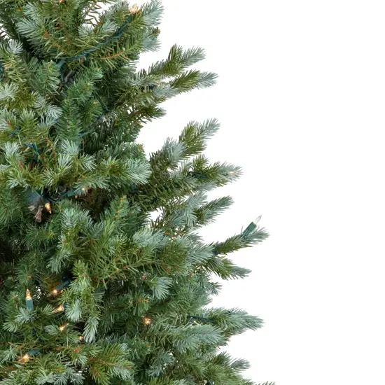 Northlight Blue Spruce Artificial Potted Christmas Tree - 4' - Clear Lights Green {4}