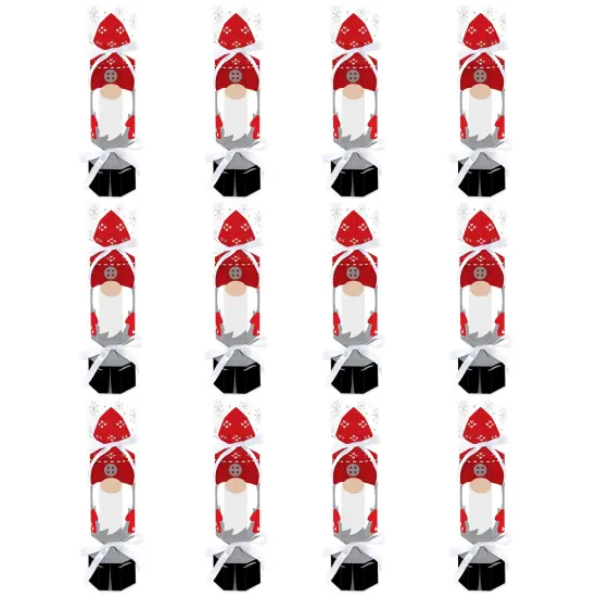 Big Dot of Happiness Christmas Gnomes - No Snap Holiday Party Table Favors - DIY Cracker Boxes - Set of 12 {6}