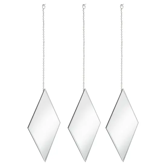 Creekview Home Emporium Accent Mirrors Small Diamond Decorative Wall Mirror 3pc {6}