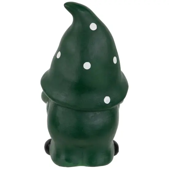 Northlight Shamrock Gnome St. Patrick's Day Outdoor Garden Statue - 7.75" Green {6}