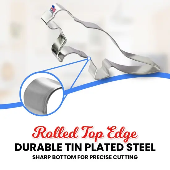 CookieCutter.Com Camptosaurus Dinosaur Cookie Cutter 5 Inch &ndash;Tin Plated Steel Cookie Cutters &ndash; Made In The USA {3}