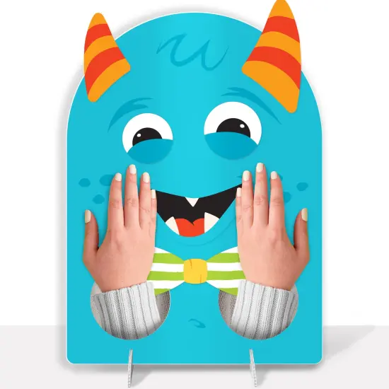 Big Dot of Happiness Monster Bash - Little Monster Birthday or Baby Shower Activity - 2 Player Build-A-Face Party Game {1}