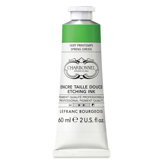 Charbonnel Etching Ink - Spring Green, 60 ml {1}