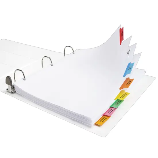 Avery Big Tab Insertable Extra Wide Dividers for 3 Ring Binders, 8-Tab Sets, Multicolor Tabs, 4 Sets (21939) {6}