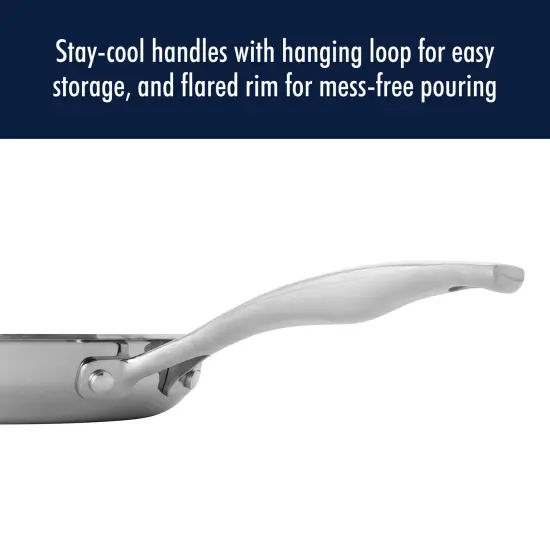 Henckels Clad H3 2-pc Stainless Steel Ceramic Nonstick 8-in & 10-in Fry Pan Set {7}