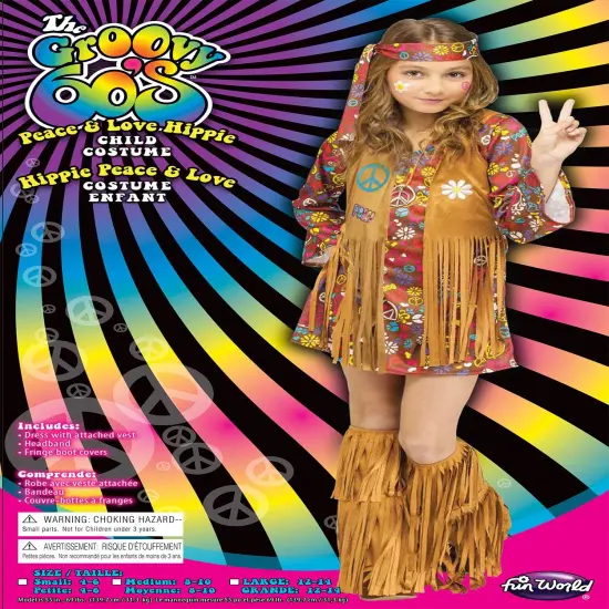 Peace & Love Hippie Child Costume {4}