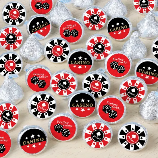 Big Dot of Happiness Las Vegas - Casino Party Small Round Candy Stickers - Party Favor Labels - 324 Count {1}