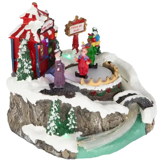 Northlight LED Lighted and Animated Christmas Scene Village Display Decoration - 7.75" Multi {5}