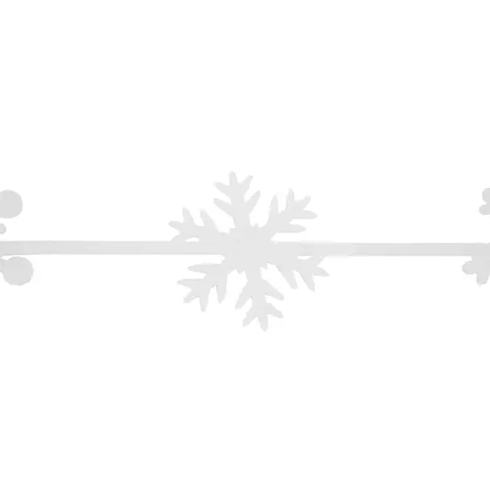 Northlight 4' White Felt Winter Snowflake Garland {6}