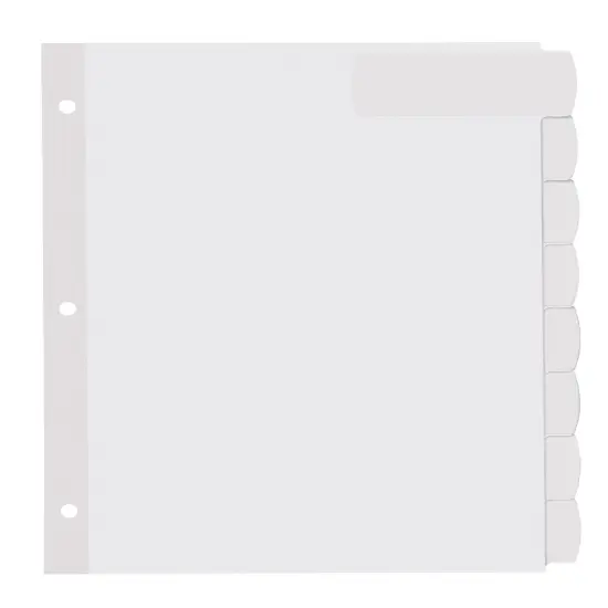 Avery Big Tab Printable Large White Label Dividers with Easy Peel, 8 Tabs, 4 Sets (14439) {2}