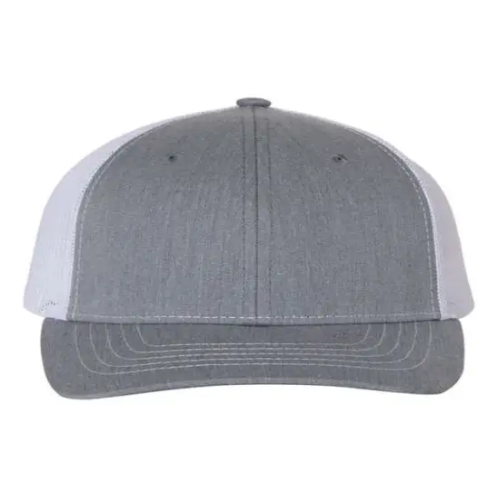 Richardson&reg; Youth Trucker Snapback Cap Heather Grey/ White {1}