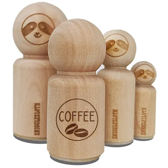 Coffee Text with Image Flavor Scent Rubber Stamp for Stamping Crafting Planners {7}