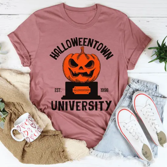 Women's Halloween University T-Shirt {1}