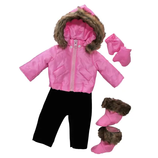 The Queen's Treasures 15 Inch Baby Doll Clothes Complete Pink Snow Suit {6}