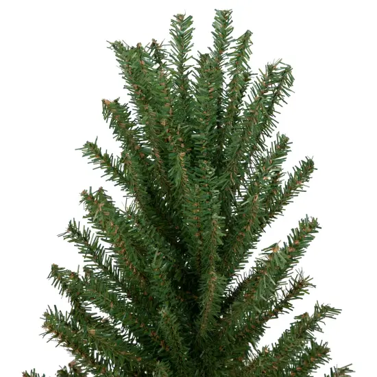 Northlight Traditional Scottsdale Mini Pine Artificial Christmas Tree with Burlap Base - 18" - , Unlit Green {5}