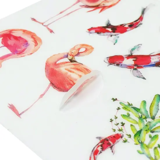 Wrapables Washi Scrapbooking Stickers Box Set Peach Floral {9}